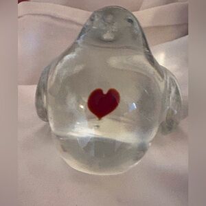 VTG Signed Vilca Atelier Italian Crystal Bird Collectable PRISTINE